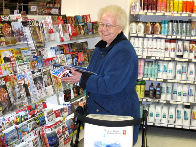 Attendant for seniors on shopping trips